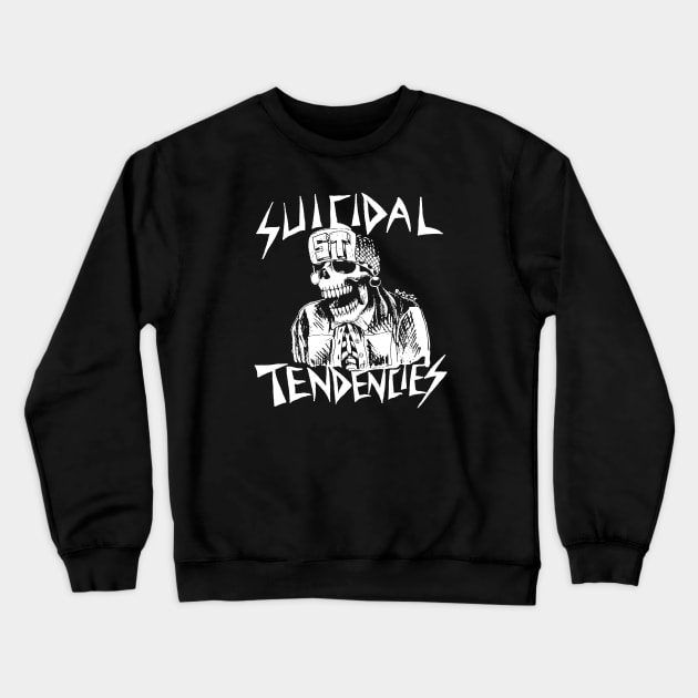 suicidal tendencies skull vintage Crewneck Sweatshirt by japan play